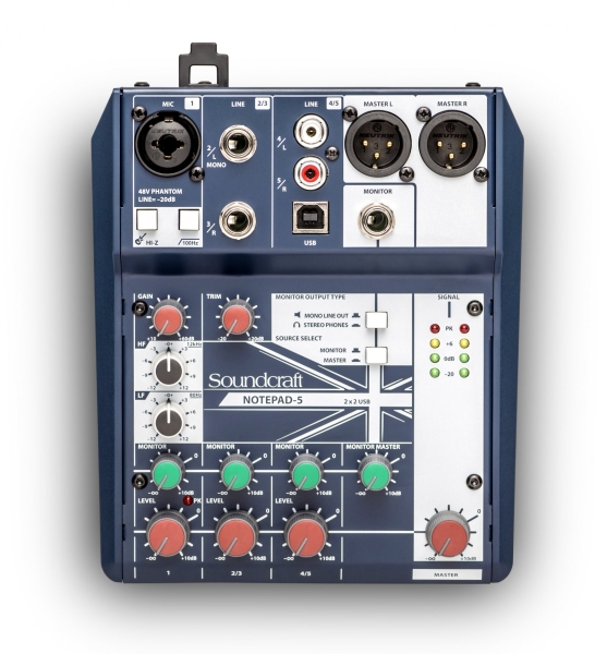 Notepad-5.SOUNDCRAFT Small-format Analog Mixing Console with USB I/O SOUNDCRAFT PA/Sound System Johor Bahru JB Malaysia Supplier, Supply, Install | ASIP ENGINEERING