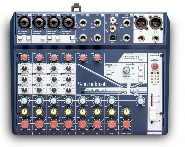 Notepad-12FX.SOUNDCRAFT Small-format Analog Mixing Console with USB I/O and Lexicon Effects SOUNDCRAFT PA/Sound System Johor Bahru JB Malaysia Supplier, Supply, Install | ASIP ENGINEERING
