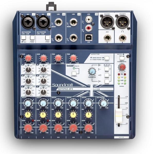 Notepad-8FX.SOUNDCRAFT Small-format Analog Mixing Console with USB I/O and Lexicon Effects SOUNDCRAFT PA/Sound System Johor Bahru JB Malaysia Supplier, Supply, Install | ASIP ENGINEERING