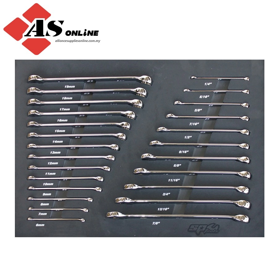 SP TOOLS Foam Tray - Metric/SAE - 25pc - Spanners Included / Model: SP50015