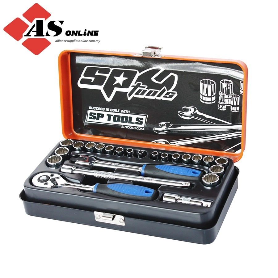 SP TOOLS 1/4"Dr Socket Set - Metric/SAE - 23pc / Model: SP20100