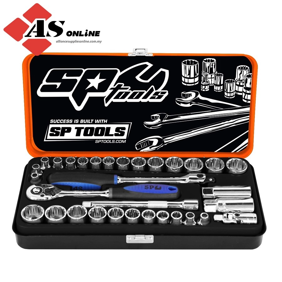 SP TOOLS 3/8"Dr Socket Set - Metric/SAE- 32pc (12 Point) / Model: SP20200