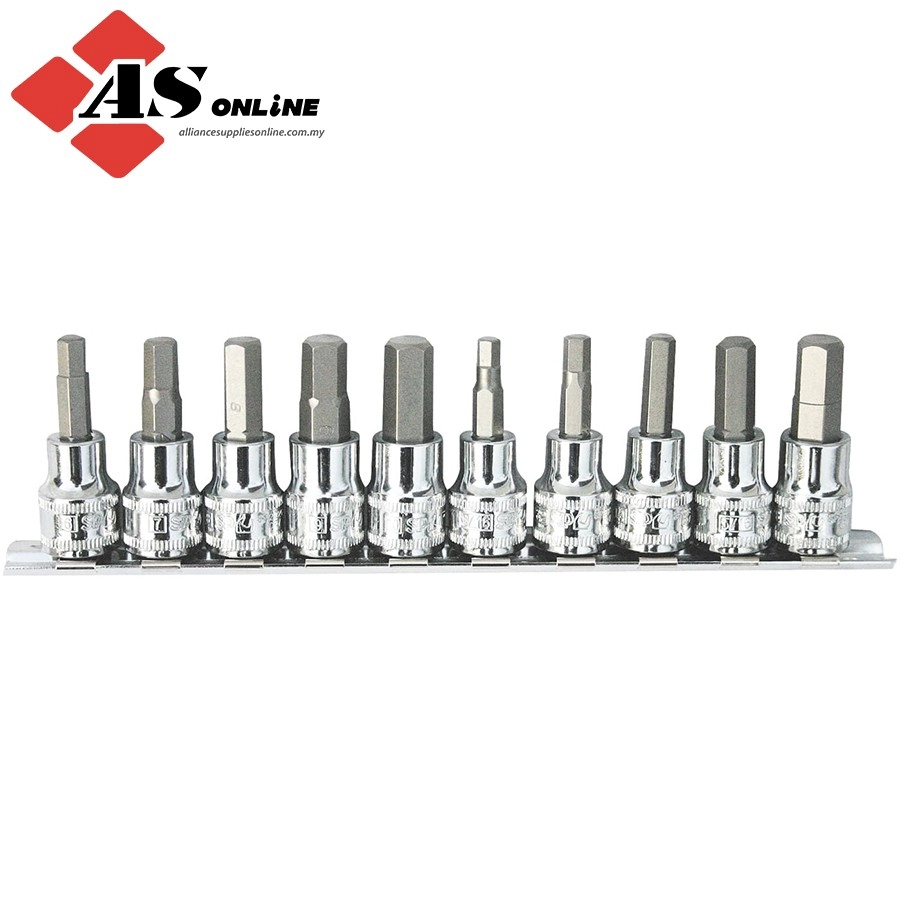 SP TOOLS 3/8"Dr Inhex Socket Rail Set - 10pc - Metric/SAE / Model: SP20541