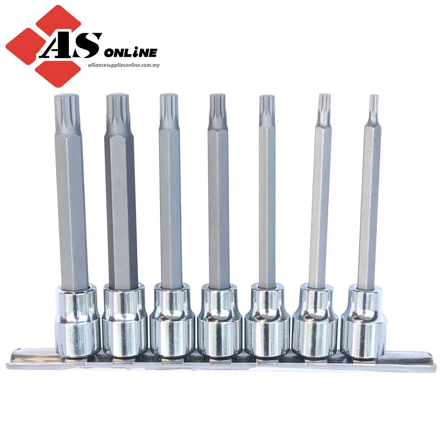 SP TOOLS 3/8"Dr Deep Socket Rail Set - 7pc - Spline / Model: SP20544