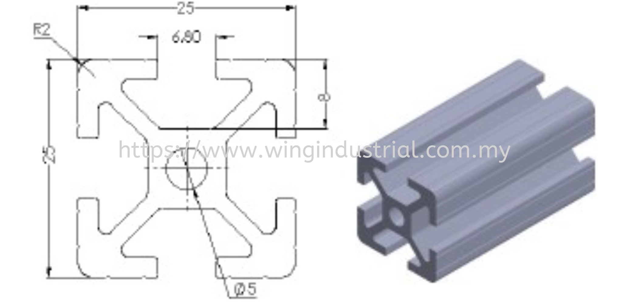 Alu. Pro WG2525-6