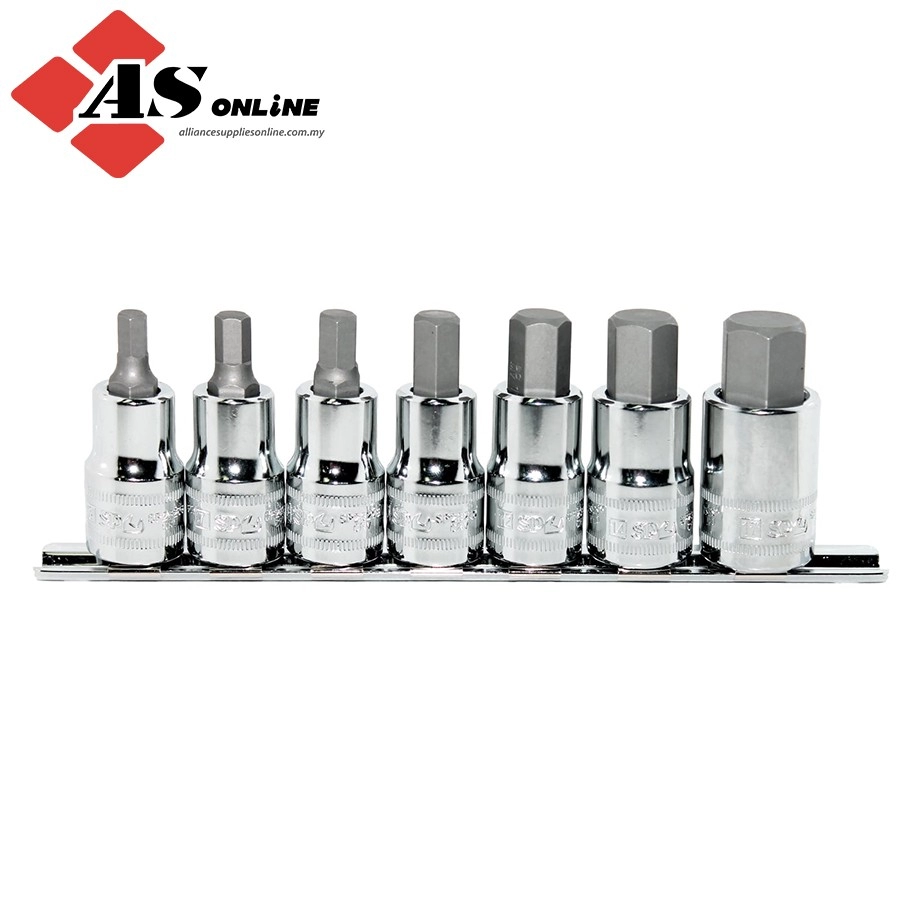 SP TOOLS 1/2"Dr Inhex Socket Rail Set - 7pc - Metric / Model: SP20561
