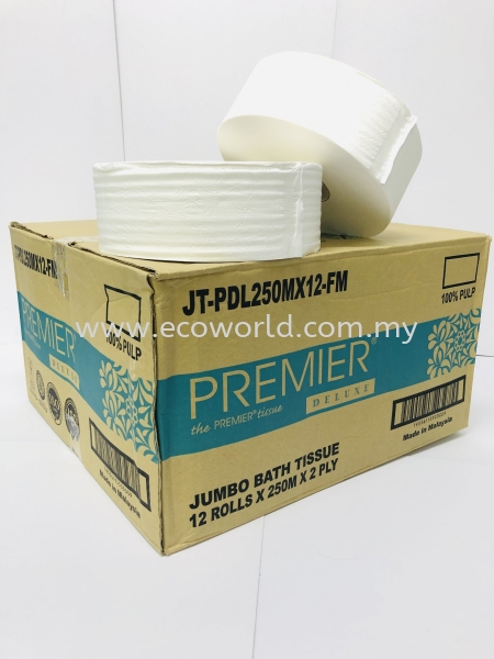 PREMIER JUMBO ROLL TISSUE 250M Tissue Products Washroom & Hygiene Product Malaysia, Johor Bahru (JB) Supplier, Supply, Supplies | ECO WORLD HYGIENE (M) SDN BHD