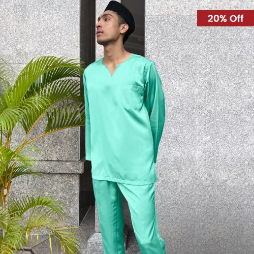 V-Shape Slim Fit (Sepasang) Turquoise