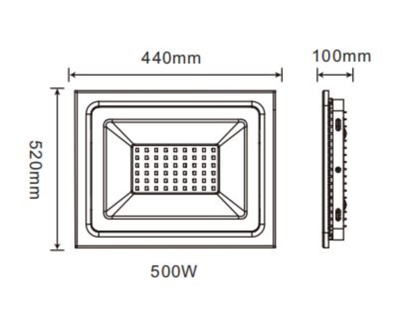 LUMITEC LED FLOODLIGHT [300W/400W/500W] 220-240V 120D 6500K 15000HRS 6500K - warranty 1 year