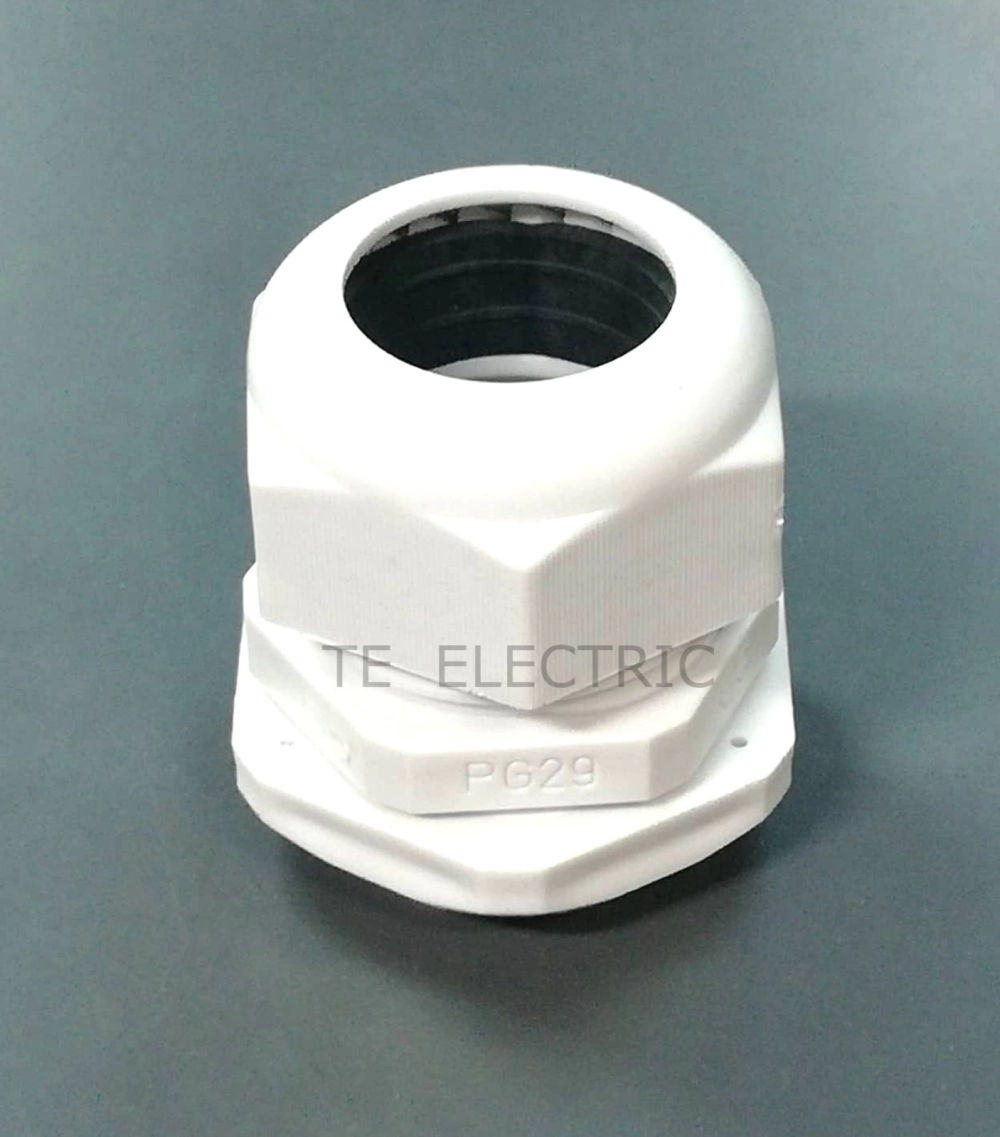  NYLON CABLE GLAND PG THREAD CABLE GLAND PG9 PG11 PG13.5 PG16 PG19 PG24 PG29 PG36 PG42 PG48 (GREY/WHITE)