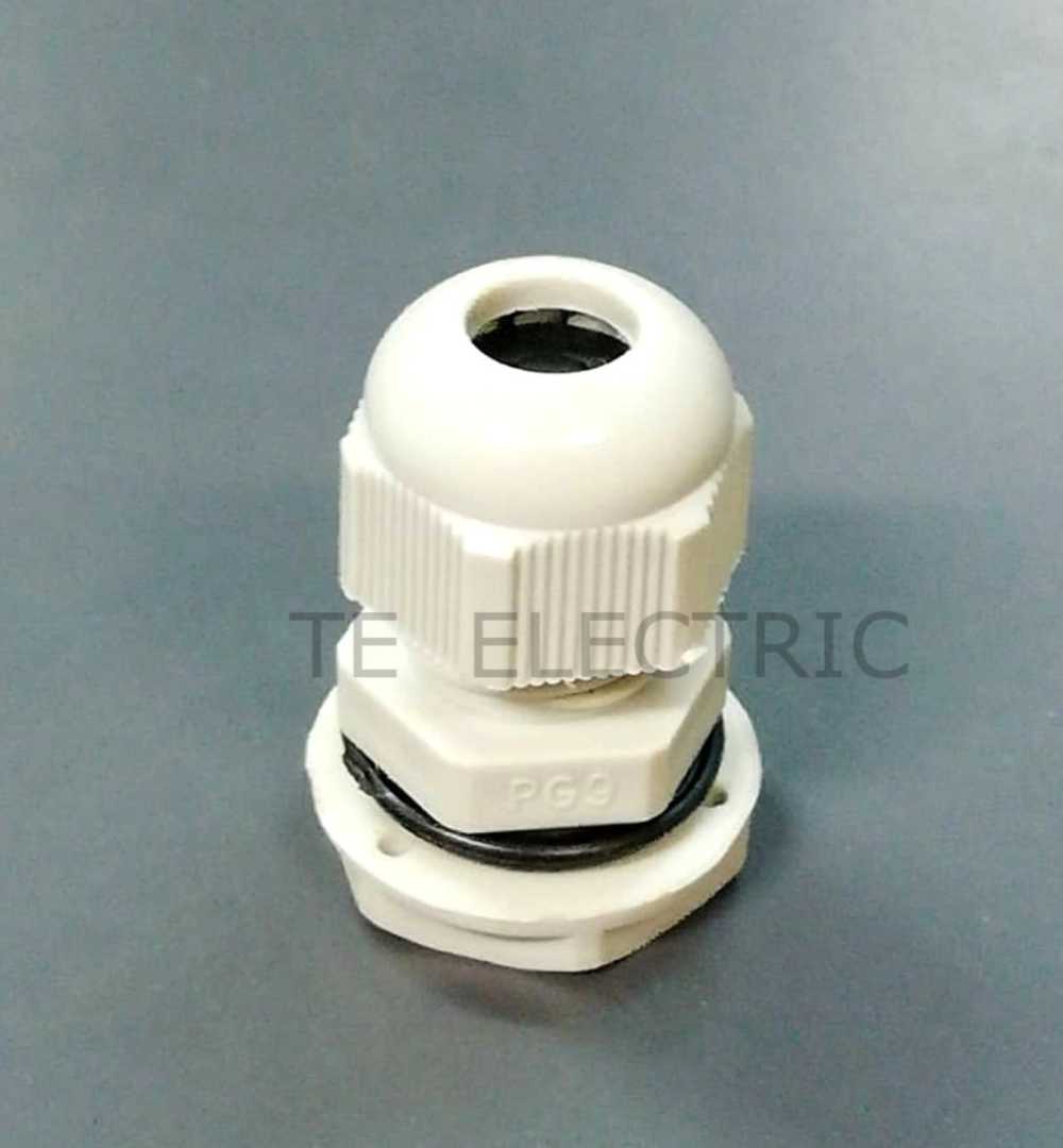  NYLON CABLE GLAND PG THREAD CABLE GLAND PG9 PG11 PG13.5 PG16 PG19 PG24 PG29 PG36 PG42 PG48 (GREY/WHITE)