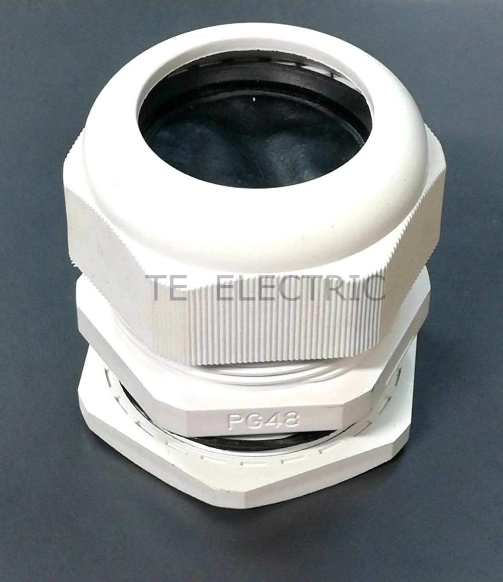  NYLON CABLE GLAND PG THREAD CABLE GLAND PG9 PG11 PG13.5 PG16 PG19 PG24 PG29 PG36 PG42 PG48 (GREY/WHITE)