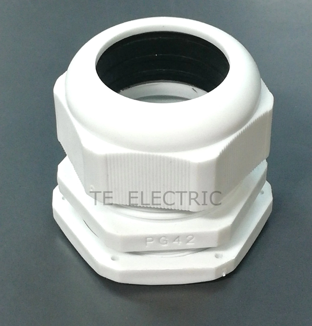  NYLON CABLE GLAND PG THREAD CABLE GLAND PG9 PG11 PG13.5 PG16 PG19 PG24 PG29 PG36 PG42 PG48 (GREY/WHITE)