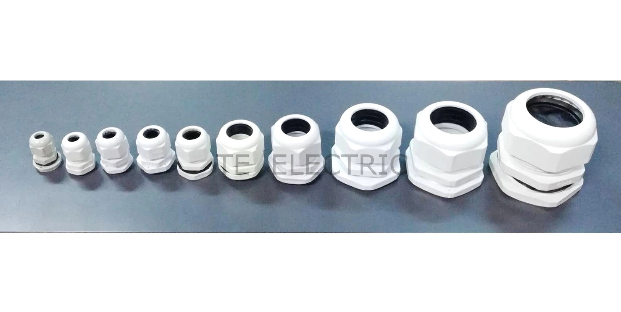  NYLON CABLE GLAND PG THREAD CABLE GLAND PG9 PG11 PG13.5 PG16 PG19 PG24 PG29 PG36 PG42 PG48 (GREY/WHITE)