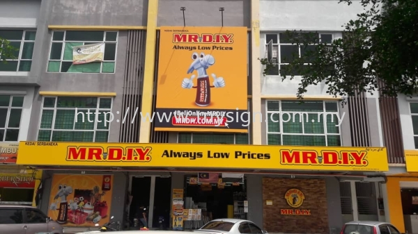 MR.DIY UV Inkjet Billboard Shop | Showroom | Office | Gallery Spandrel Signage Beranang, Selangor, Kuala Lumpur, KL, Malaysia. Supplier, Manufacturer, Supplies, Supply | My Sign Enterprise Sdn Bhd