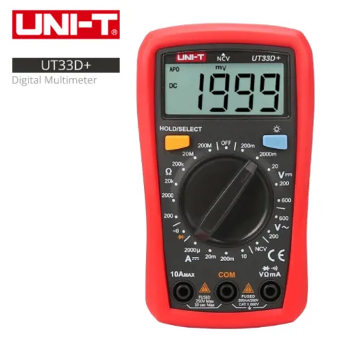 UNI-T UT33D+ LCD PALM SIZE DIGITAL MULTIMETERS