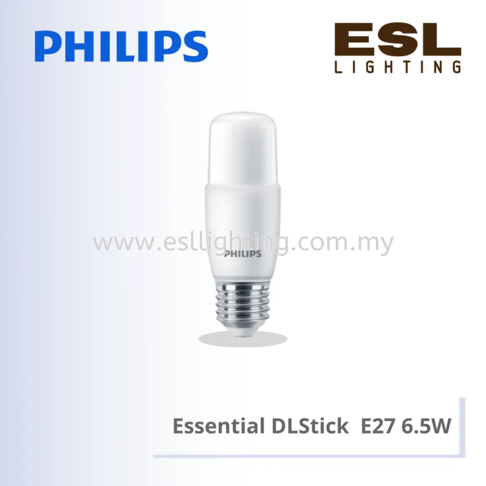 PHILIPS ESSENTIAL DLStick 6.5W E27 3000K 4000K 6500K 1CT12 MY 929002382827 929002382927 929002383027