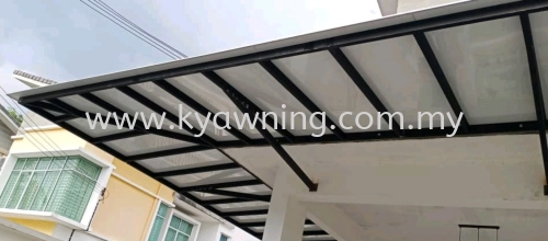 Mild Steel Aluminium Composite Panel (ACP 4mm) Pergola Roof Awning - Frame Ms 1 1/2x3(1.6) Hollow, Bean Arm Ms 1 1/2x3(1.6) Hollow