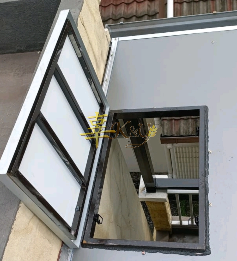 Mild Steel Aluminium Composite Panel (ACP 4mm) Pergola Roof Awning -Window  