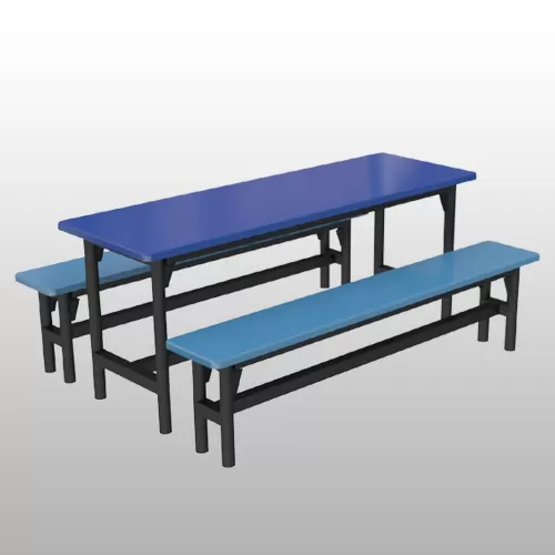 Canteen Set Table and Chair 6 Seater Rectangle Table 1300MM(L)X1800MM(W)X745MM(H)