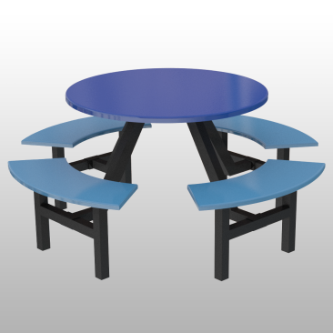 Canteen Set Table and Chair 8 Seater Round Table 2000MM(L) X2000MM(W)X745MM(H)