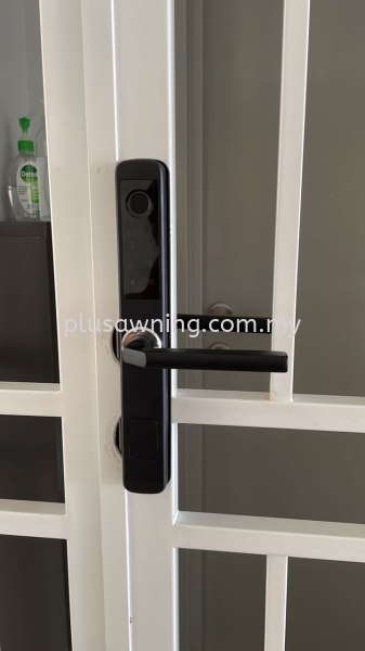 SMART DIGITAL GRILL DOOR LOCK @PANGSAPURI TAMING MUTIARA, KAJANG, SELANGOR SMART DOORL LOCK FOR DOOR GRILL Selangor, Malaysia, Kuala Lumpur (KL), Cheras Contractor, Service | Plus Awning & Iron Sdn Bhd