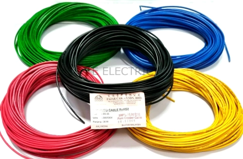 (30M) FAJAR 35/0.26 MM PVC AUTO CABLE CAR LORRY AUTOMOTIVE FULL COPPER BLUE / RED / GREEN / YELLOW / BLACK