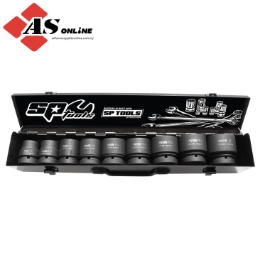 SP TOOLS 1"Dr Impact Socket Set - 6pt Sae - 9pc / Model: SP20515