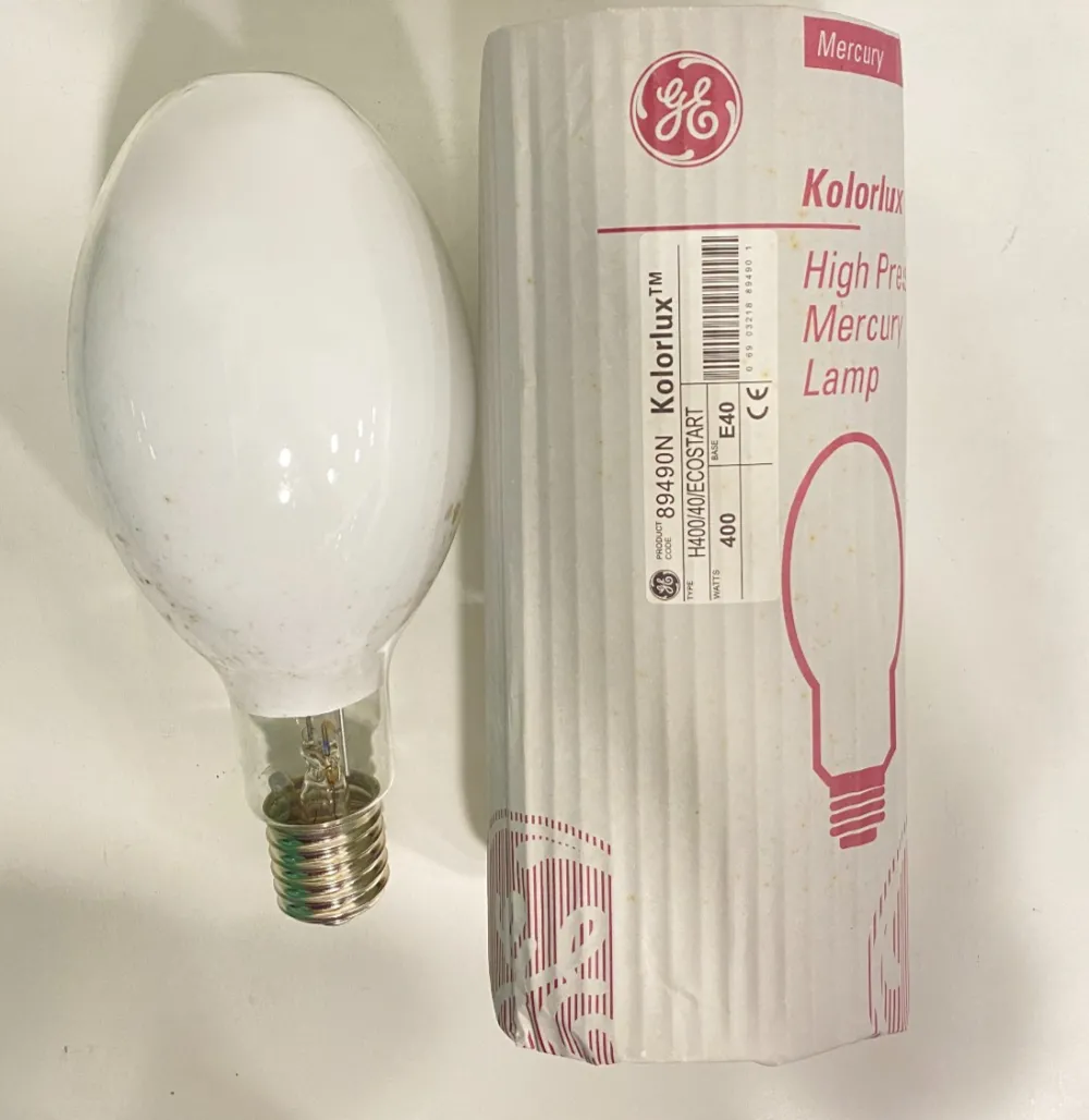 GE KOLORLUX 89490N 400W E40 H400/40/ECOSTART HID MERCURY BULB