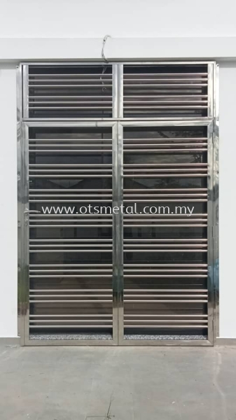 SSD047 Stainless Steel Door Johor Bahru (JB) Design, Supplier, Supply | OTS Metal Works