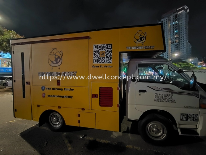 the driving chicky truck and box truck sticker full wrap