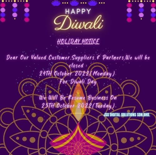 Holiday Notice - Deepavali