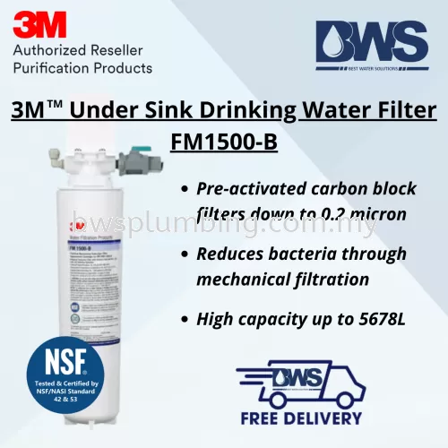 3M Under Sink Drinking Water Filter FM1500-B