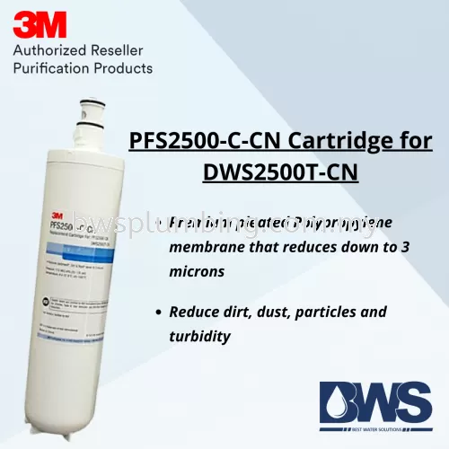 3M PFS2500C-CN Filter Cartridge for DWS2500T-CN | 3M Replacement Cartridge