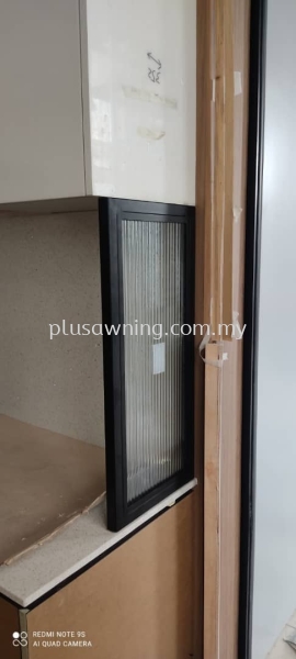 Divider with laminated glass @JALAN ECO MAJESTIC 6/1C, SEMENYIH, SELANGOR Special Design Selangor, Malaysia, Kuala Lumpur (KL), Cheras Contractor, Service | Plus Awning & Iron Sdn Bhd