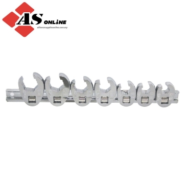 SP TOOLS Flare Nut Crowfoot Wrench Rail Set - 3/8"Dr Sae - 7pc / Model: SP20594