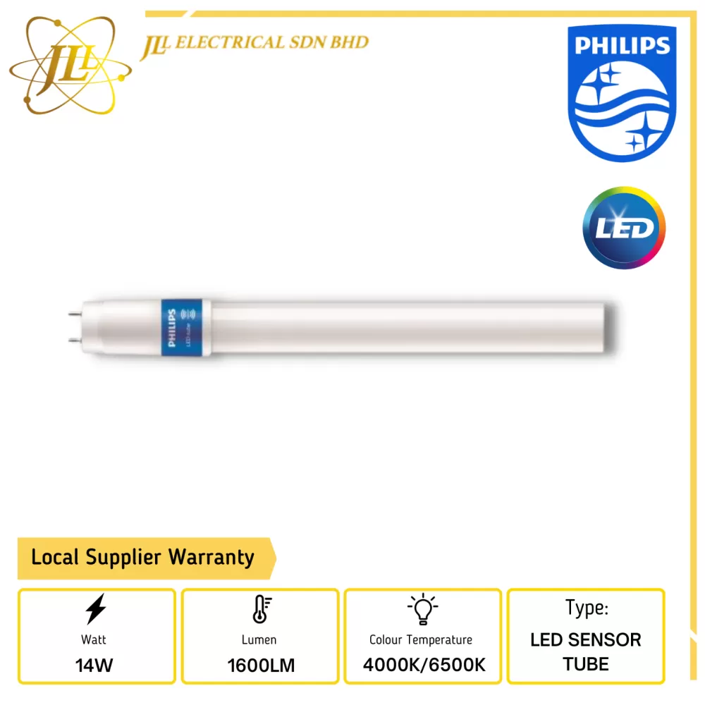 PHILIPS 14W 100-240V 1600LM G13 4FEET LED SENSOR TUBE [4000K/6500K]