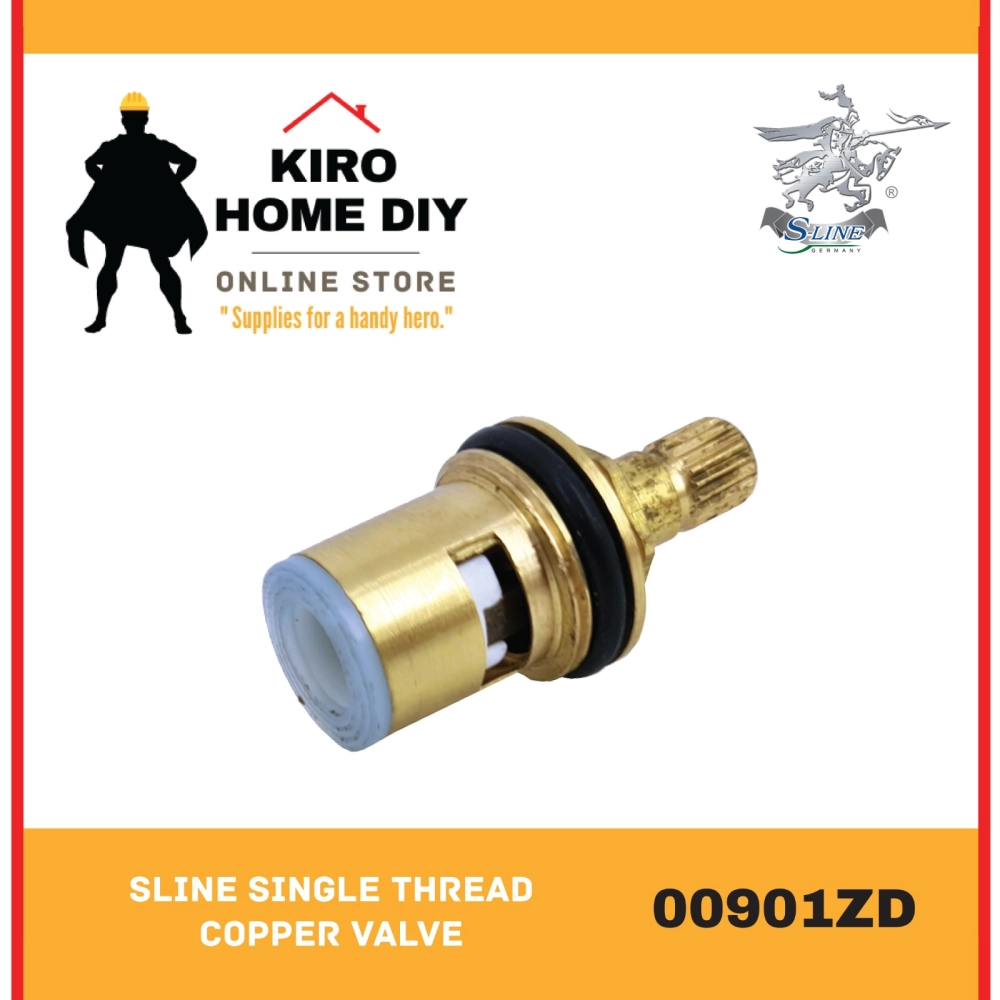 SLINE Single Thread Copper Valve/ Cartridge - 00901ZD