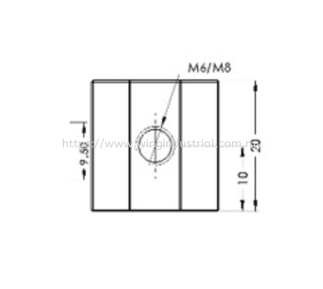 Slot Nut 40X40