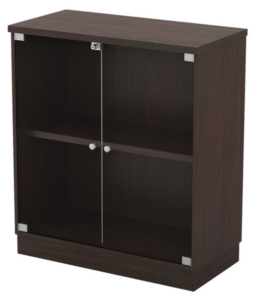 Q Low Cabinet with Swinging Glass Door Cabinets Wooden cabinet Office Filing Cabinet Malaysia, Selangor, Kuala Lumpur (KL), Seri Kembangan Supplier, Suppliers, Supply, Supplies | Aimsure Sdn Bhd