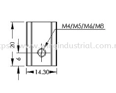 Half Round Nut 45