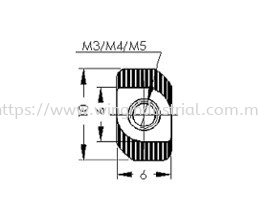 Rhombus Nut 20