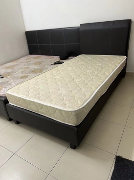 Single Mattress Tilam Murah with Single Bed Frame Deliver to Taman Sri Rambai Bukit Mertajam Penang