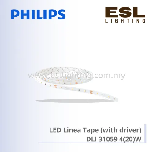 PHILIPS LED LINEA TAPE DLI 31059 LED TAPE 3000K 18W 5M WHITE WITH DRIVER 4(20)W 915004923801