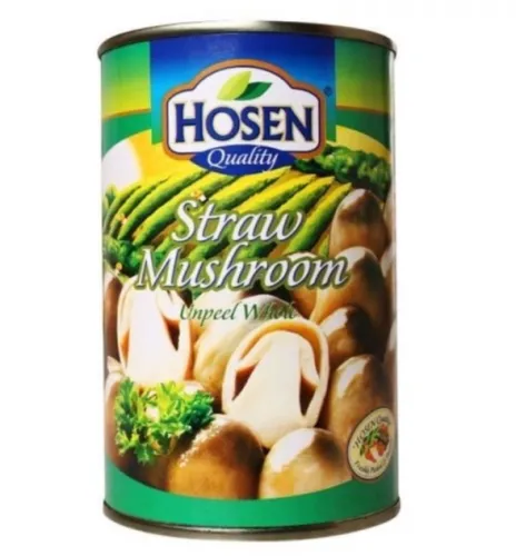 Hosen Straw Mushroom Unpeeled Whole 425g