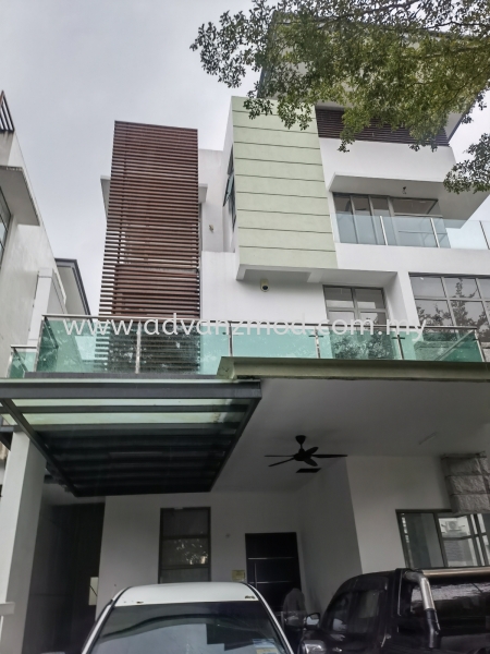 Balcony Glass Railing With 12mm Tempered Light Green  Stainless Steel Glass Railing Selangor, Malaysia, Kuala Lumpur (KL), Puchong Supplier, Supply, Supplies, Retailer | Advanz Mod Trading