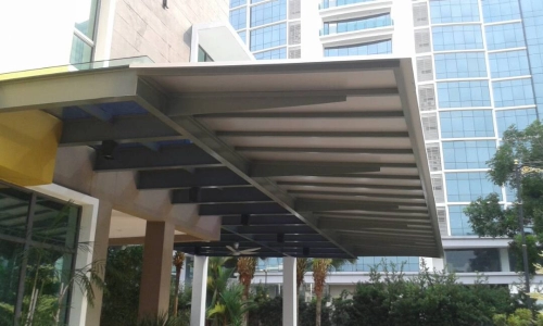 ALUMINUM COMPOSITE PANEL AWNING