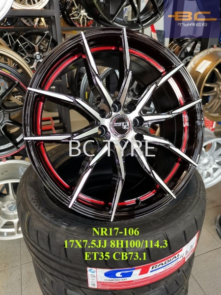 NR17-106 17X7.5JJ 8H100/114.3 ET35 CB73.1 8H100/114.3 17 INCH SPORT RIM Johor Bahru (JB), Malaysia, Senai Supplier, Suppliers, Supply, Supplies | BC Tyre & Battery Services Sdn Bhd