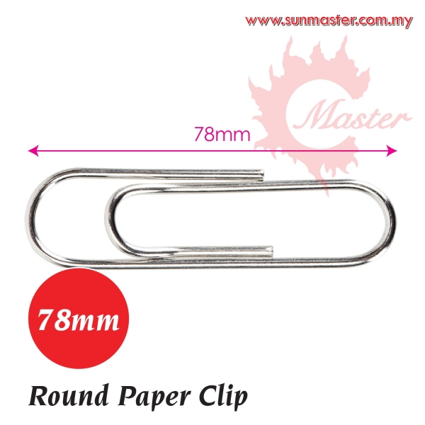 78mm Jumbo Paper Clip (50s) Paper Clip  Clip and Pin Products Petaling Jaya (PJ), Selangor, Kuala Lumpur (KL), Malaysia. Supplier, Supply, Supplies, Service | Sun Master Fancy Paper Sdn Bhd