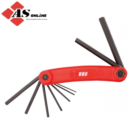 SP TOOLS Folding Magnetic Key Set - Sae - 8 Keys / Model: T834562